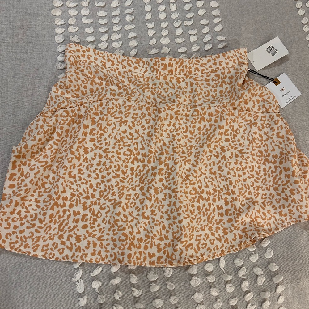 Dry Goods Animal Print Tan Skort